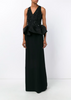 Crepe Gown with Embellishment